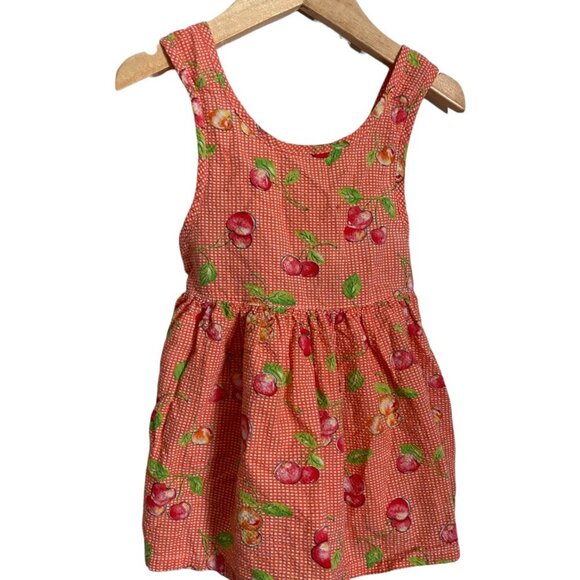 Vintage Baby Gap Cherry Fruit Print Dress - Picture 1 of 4